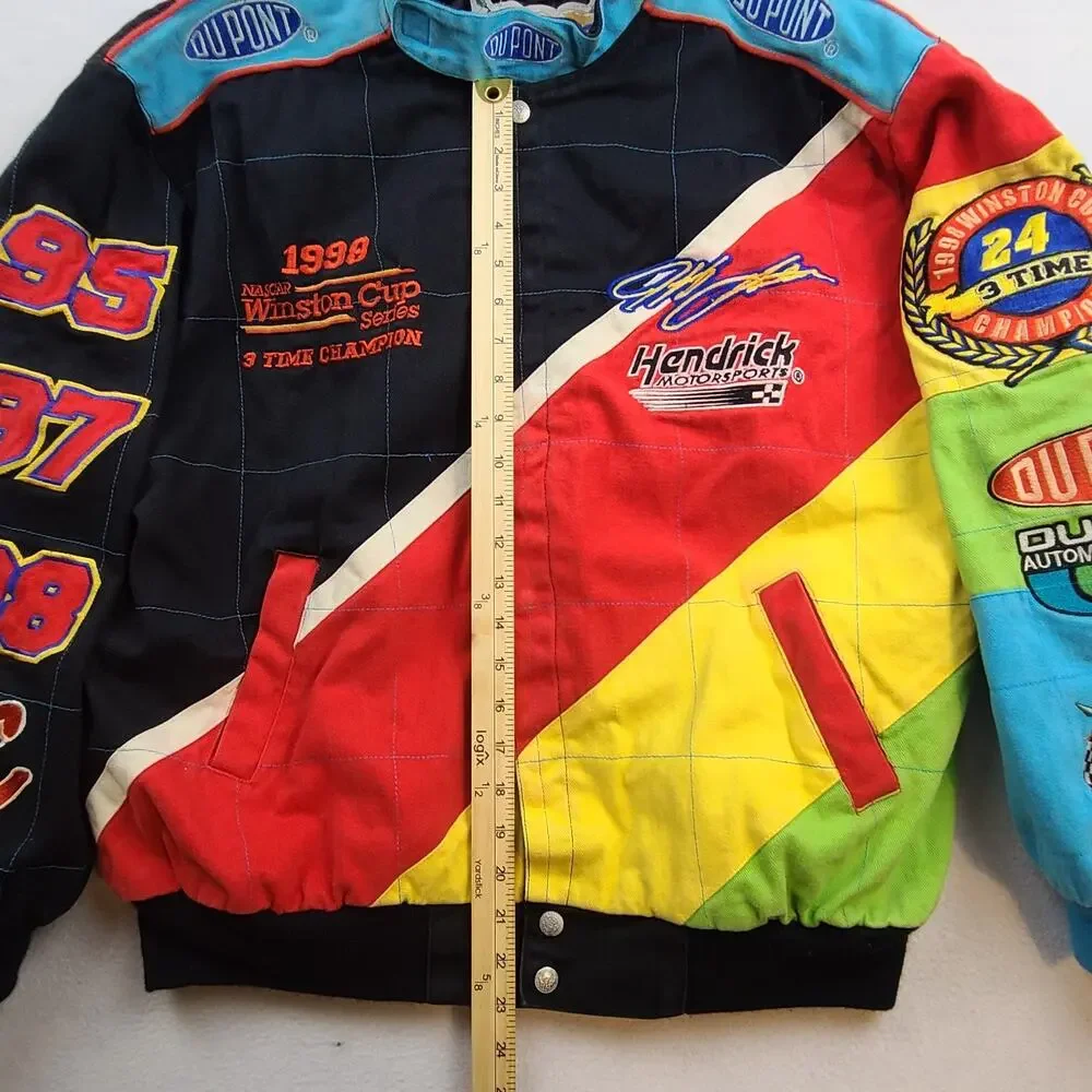 Vintage Jeff Hamilton Jeff Gordon 1998 NASCAR Winston Cup Champion Jacket L #24